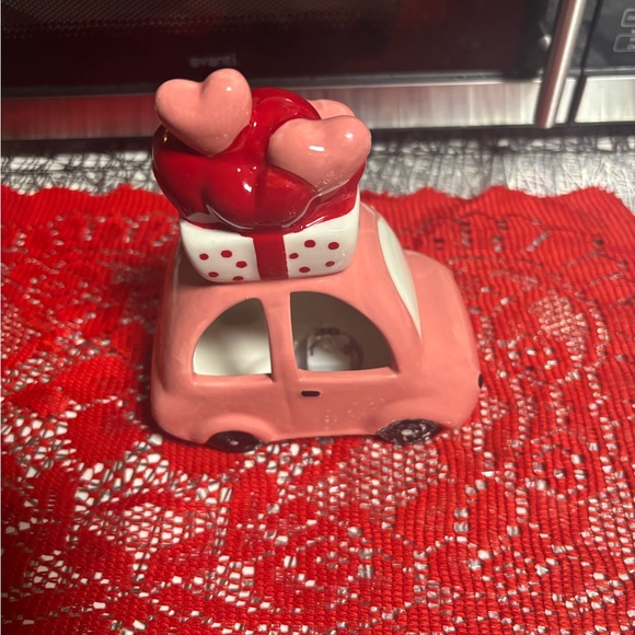 Red and Pink Toy Car with Bear - Picture 2 of 4